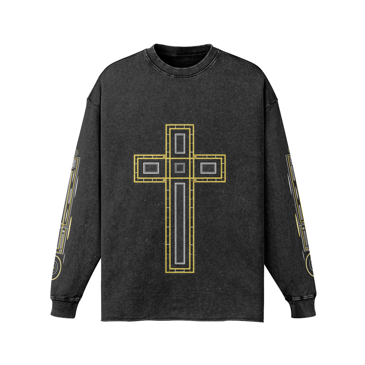 Gold Cross Enlightened Faded Long-sleeve